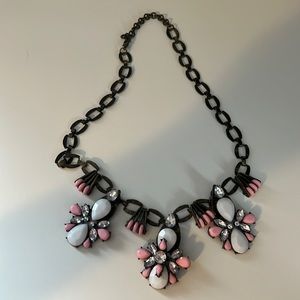 Jcrew pink and white necklace